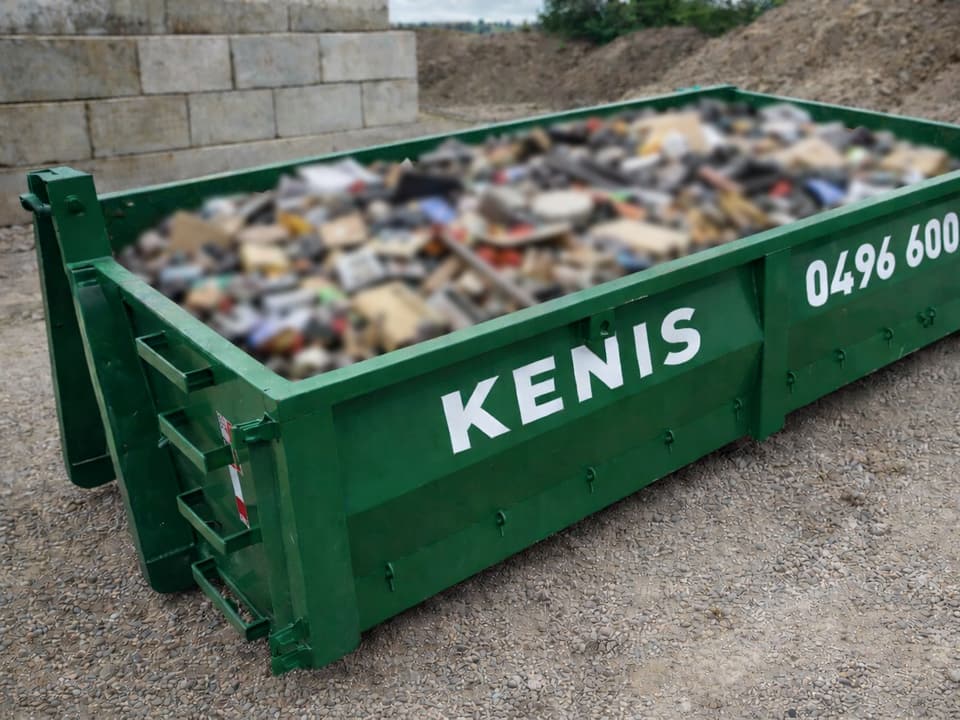 Container grofvuil van Containerdienst Kenis