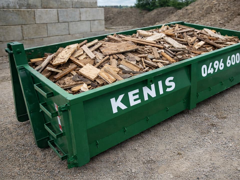 Container houtafval van Containerdienst Kenis