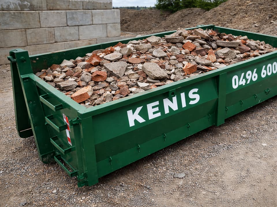 Container steenpuin van Containerdienst Kenis
